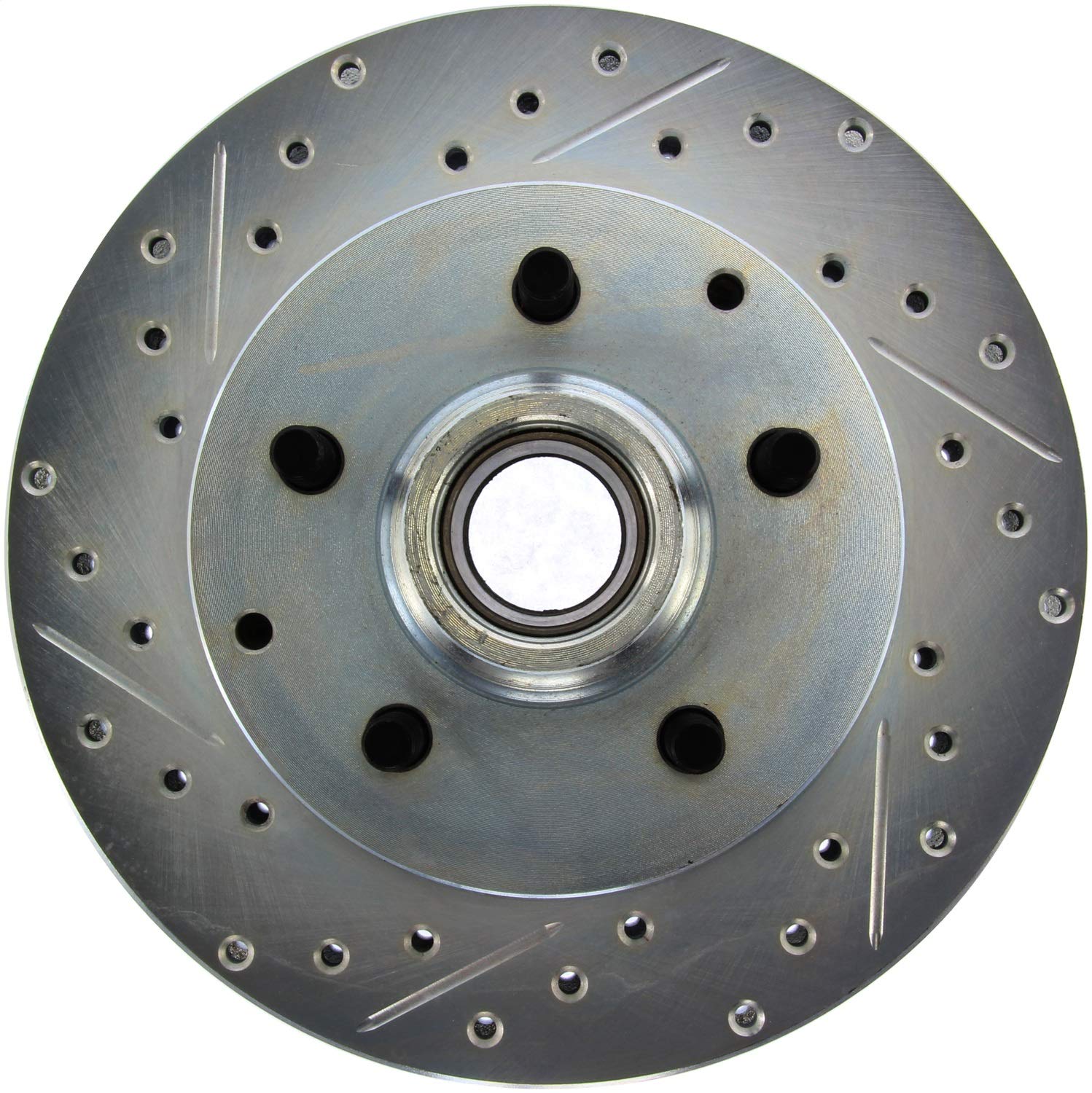 StopTech 227.66025R Brake Rotor Select Sport Drilled and Slotted; Front Right