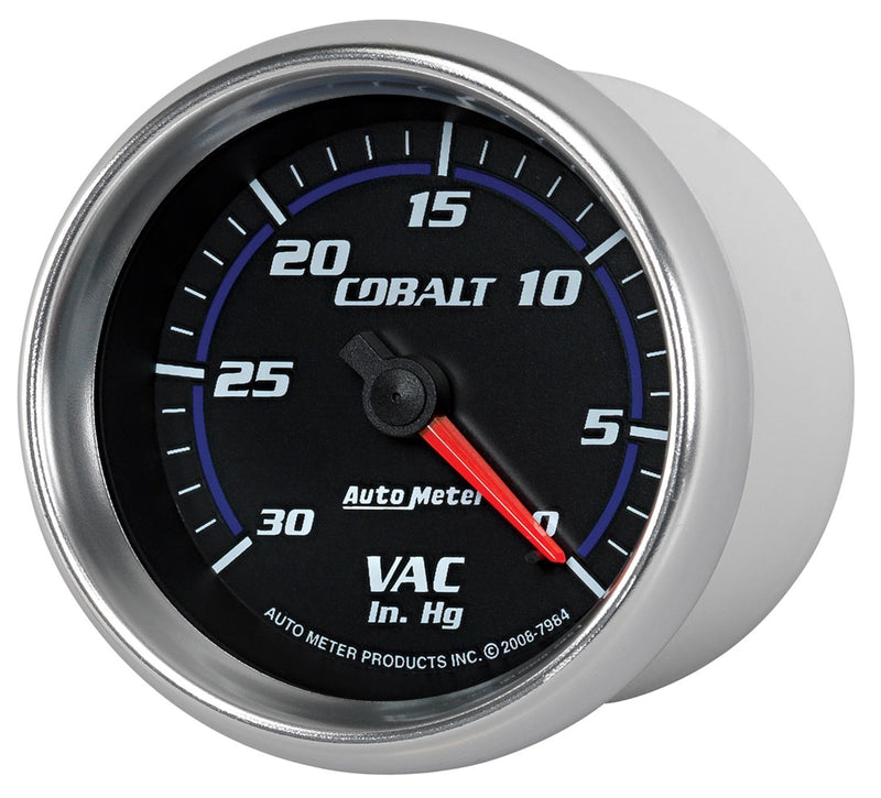 Cobalt Auto Meter 7984 Mechanical Vacuum Gauge