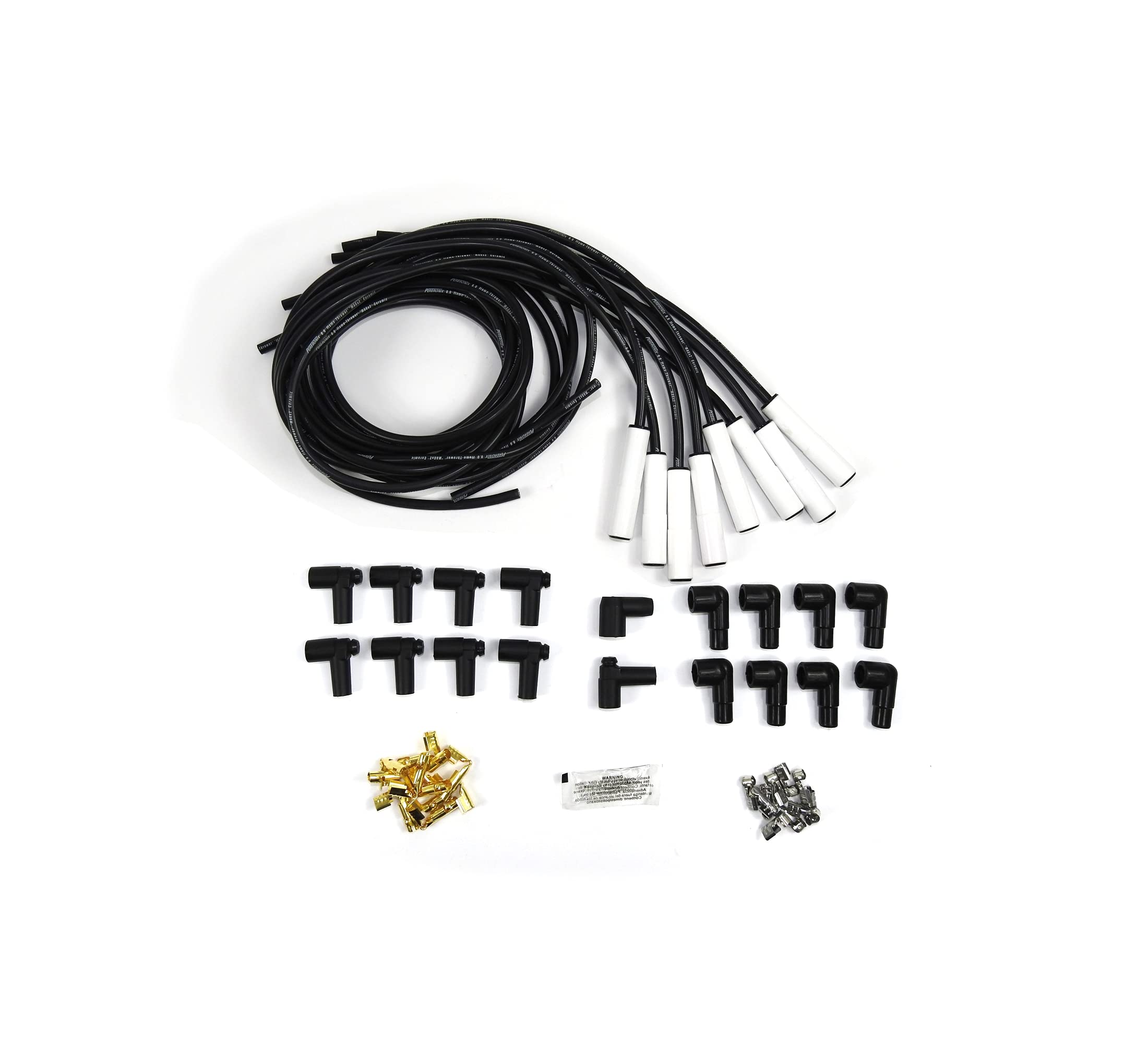 Black Pertronix 808280HT Universal 8mm High Temp Wire (8 cyl Ceramic Straight)