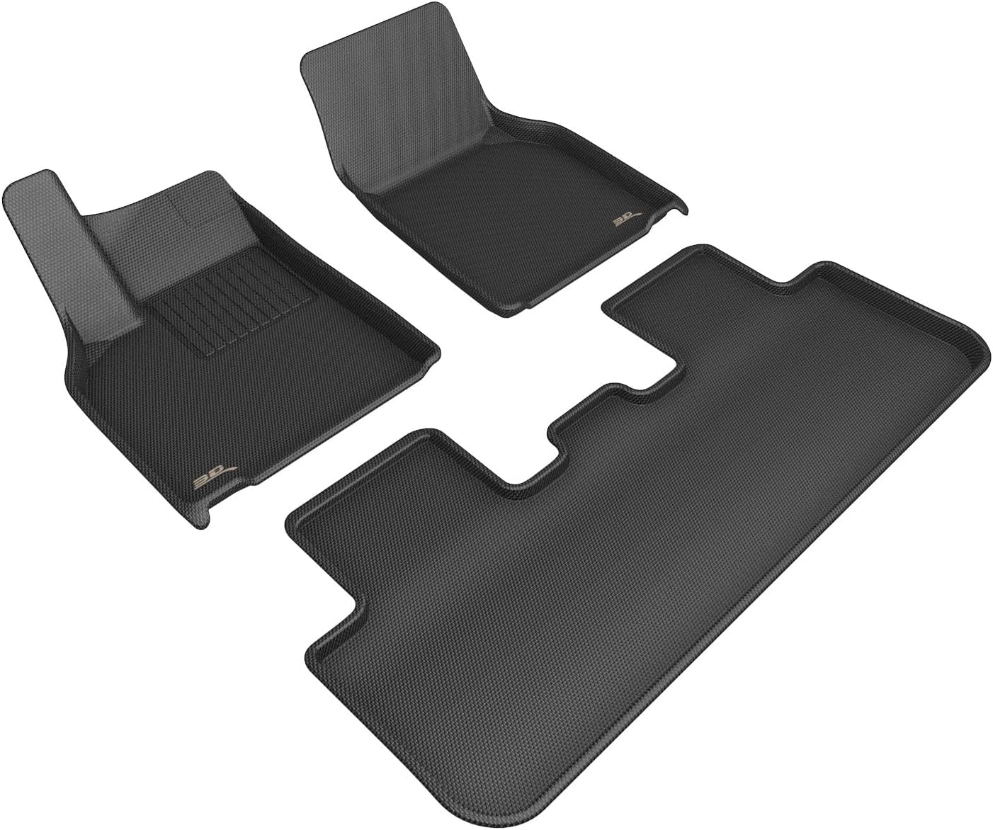 3D MAXpider Kagu Custom Fit Floor Mat (Black) Compatible with Tesla Model Y Juniper 2026 - Full Set