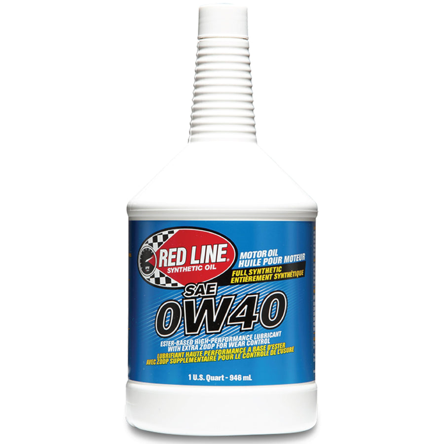 SAE 0W40 Red Line Fully Synthetic Motor Oil - 1 Quart