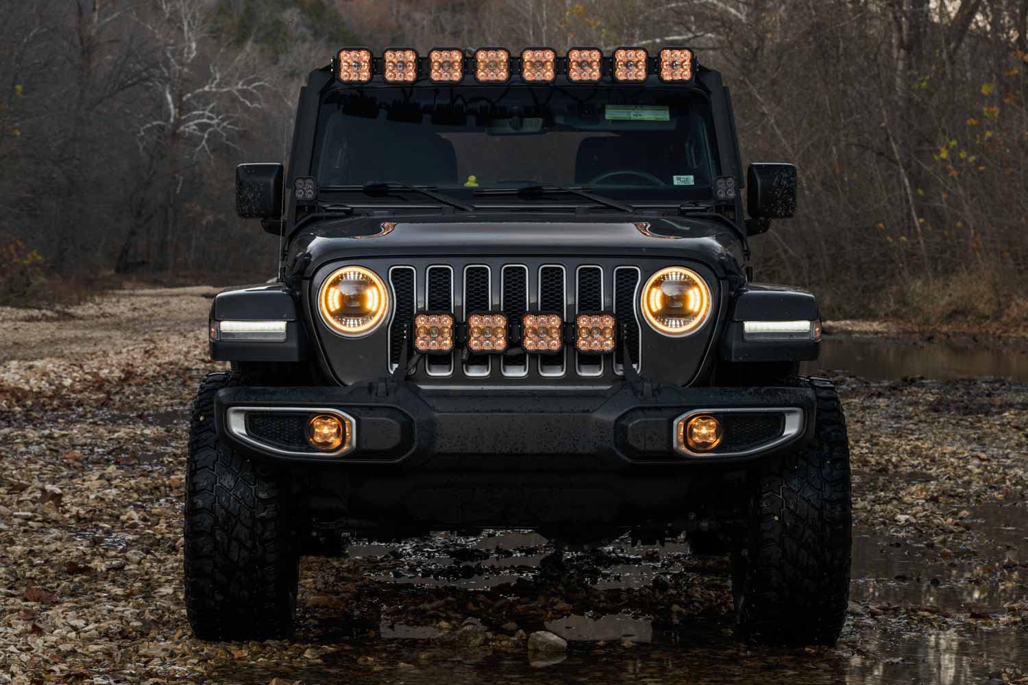 Diode Dynamics LED Elite Headlights compatible with Jeep JL Wrangler 2018-2026, Elite Max