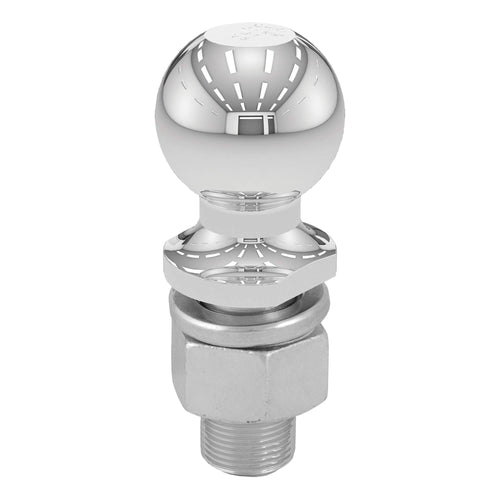 2-5/16-Inch CURT Chrome Trailer Hitch Ball, 15,000 lbs, 1-1/4 x 2-5/8-Inch Shank, Packaged