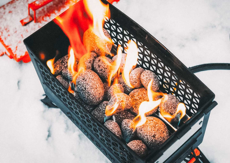 Ignik Fire Rocks FireCan Propane Fire Pit Lava Stones