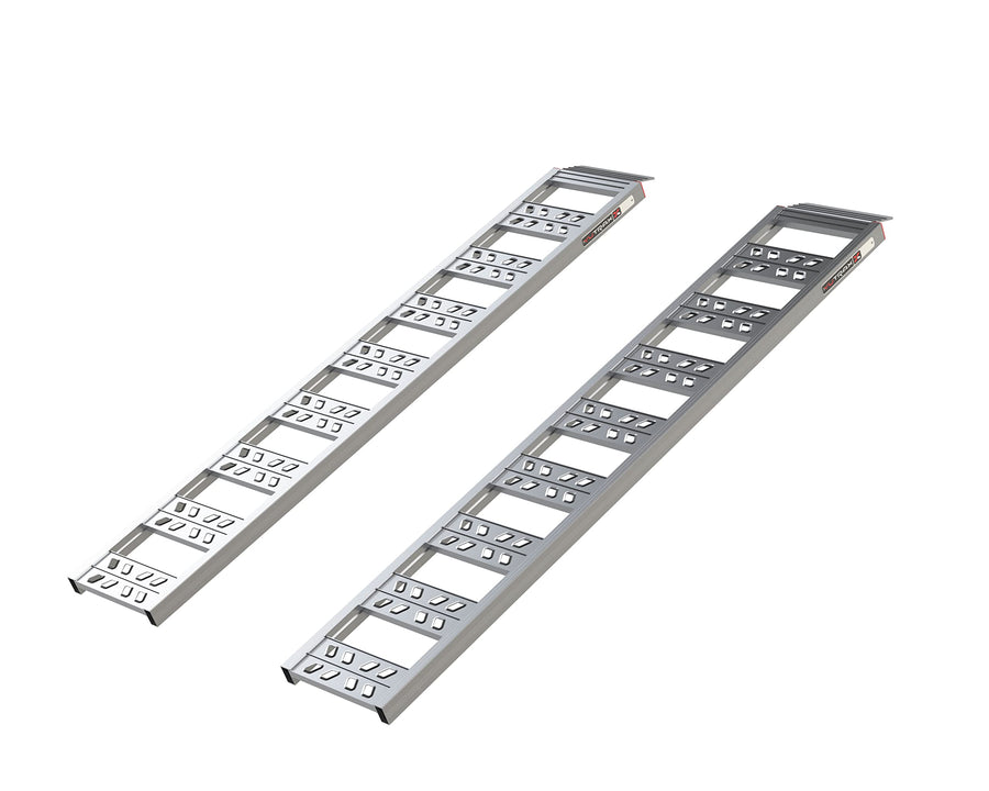 77” Yutrax® Utility Ramps, High-Strength Extruded Aluminum, 1800 lb. Load Capacity, Lightweight, Versatile, ATV/Riding Lawn Mower Loading, Pair, YR101