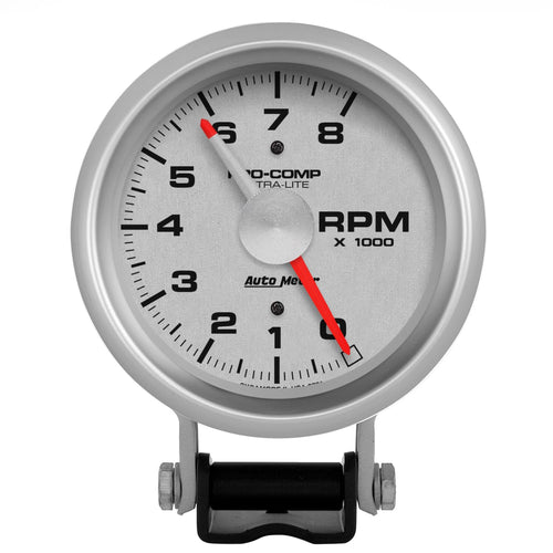 Auto Meter Sport-Comp 3781 Silver Tachometer,3.750 in.
