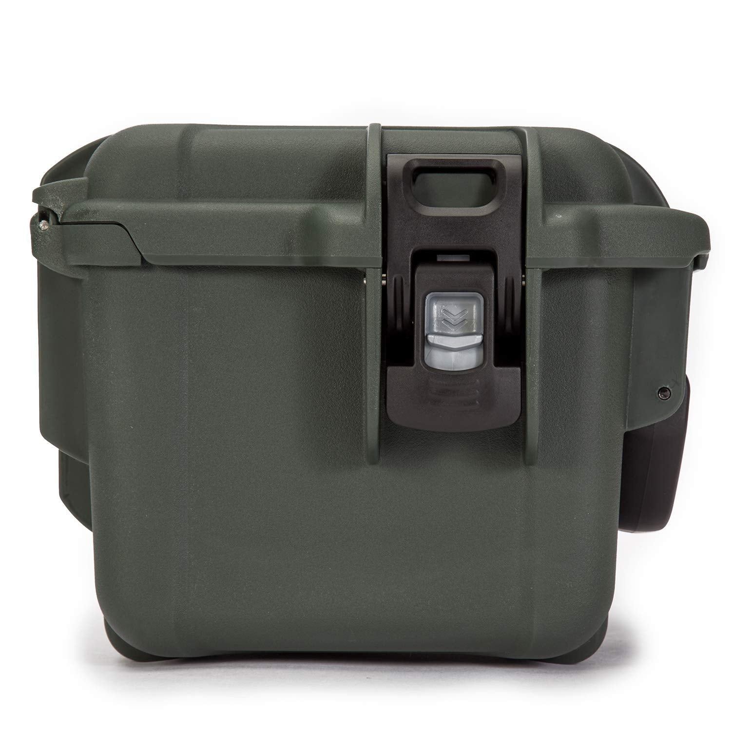 Olive Nanuk 908 Waterproof Hard Case for Gun Ammo w/White Target Logo