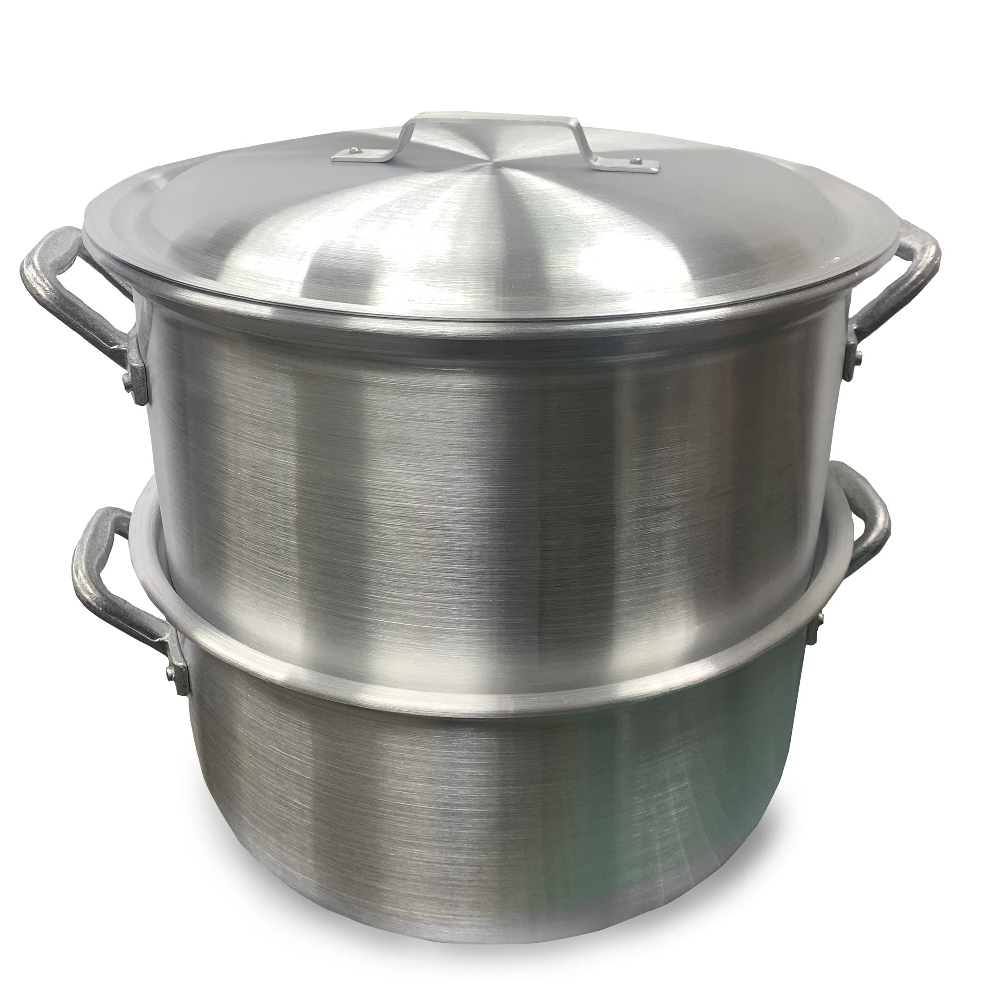 Bayou Classic Half-Bushel 300-462 Steamer Features Sturdy Riveted Handles Domed Vented Lid Steams Half a Bushel Perfect For Seafood Oysters Vegetables and More
