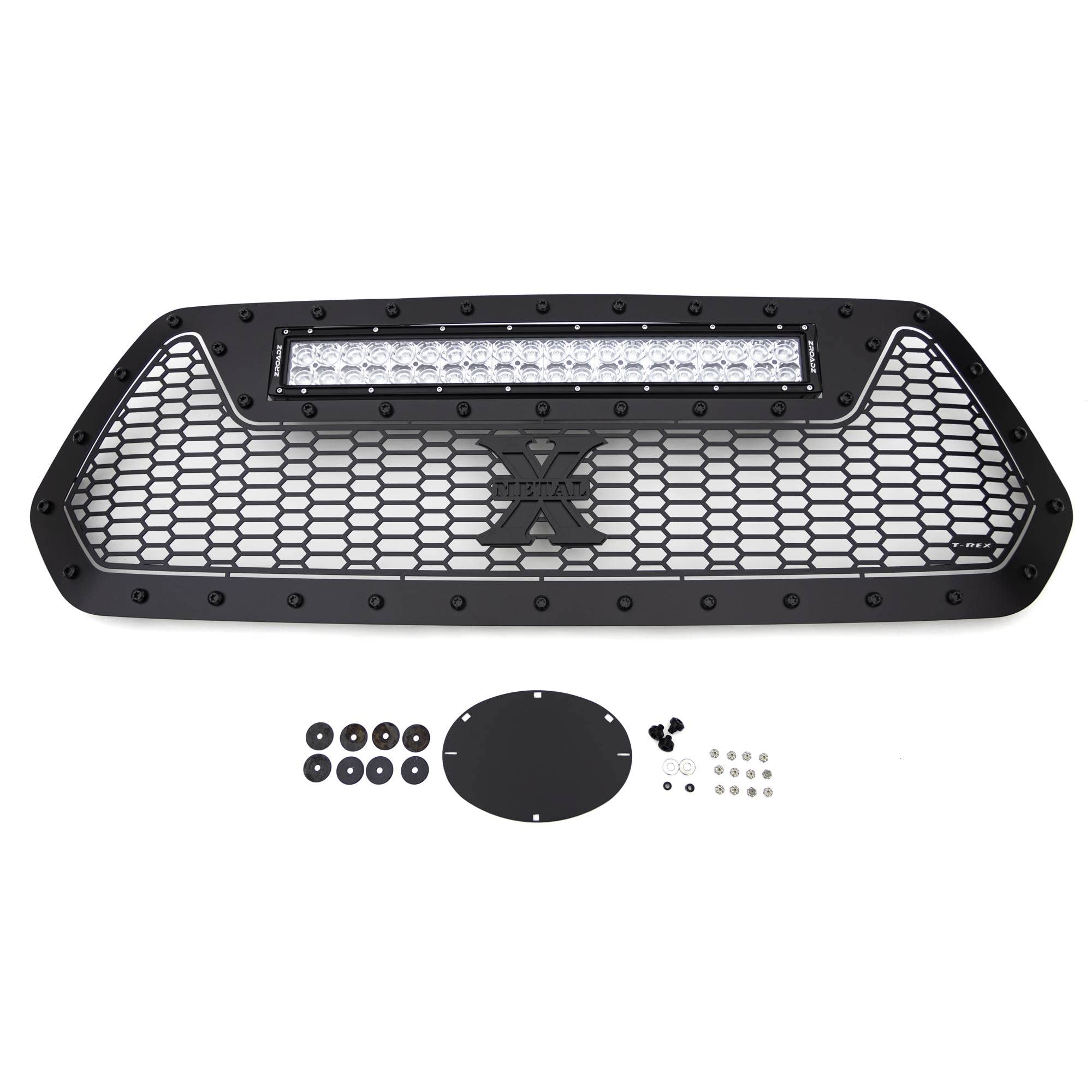 Tacoma Stealth Laser Torch Grille 2016-2017, Black, 1 Pc, Insert, Black Studs with (1) 20" LED - PN #7319411-BR