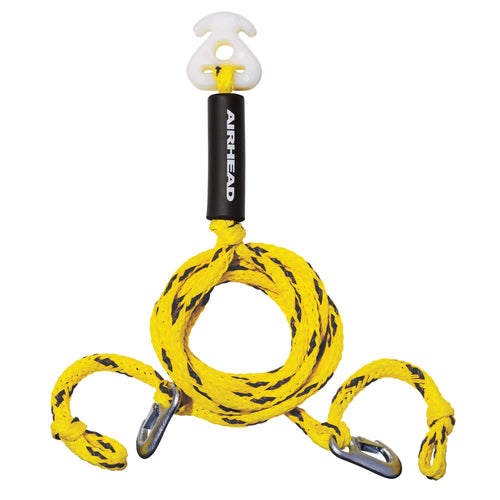 Heavy Duty Airhead Tow Harness for 1-4 Rider Towable Tubes, Water Skis, Wakesurf Boards and Wakeboards, 16-Feet