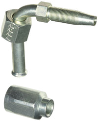 Gates Field Attachable 6C5-6RFSX90L for C5C, C5D and C5M Hose, Female SAE 45 Flare Swivel, 90 Bent Tube, Steel, 5/16" ID