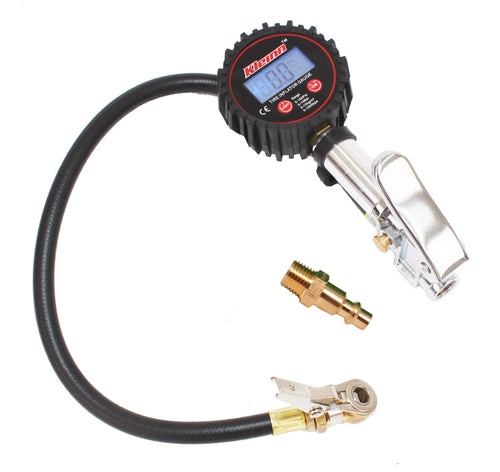 Kleinn 59830 Air Horns Tire Inflator with Digital Gauge and Pressure Relief