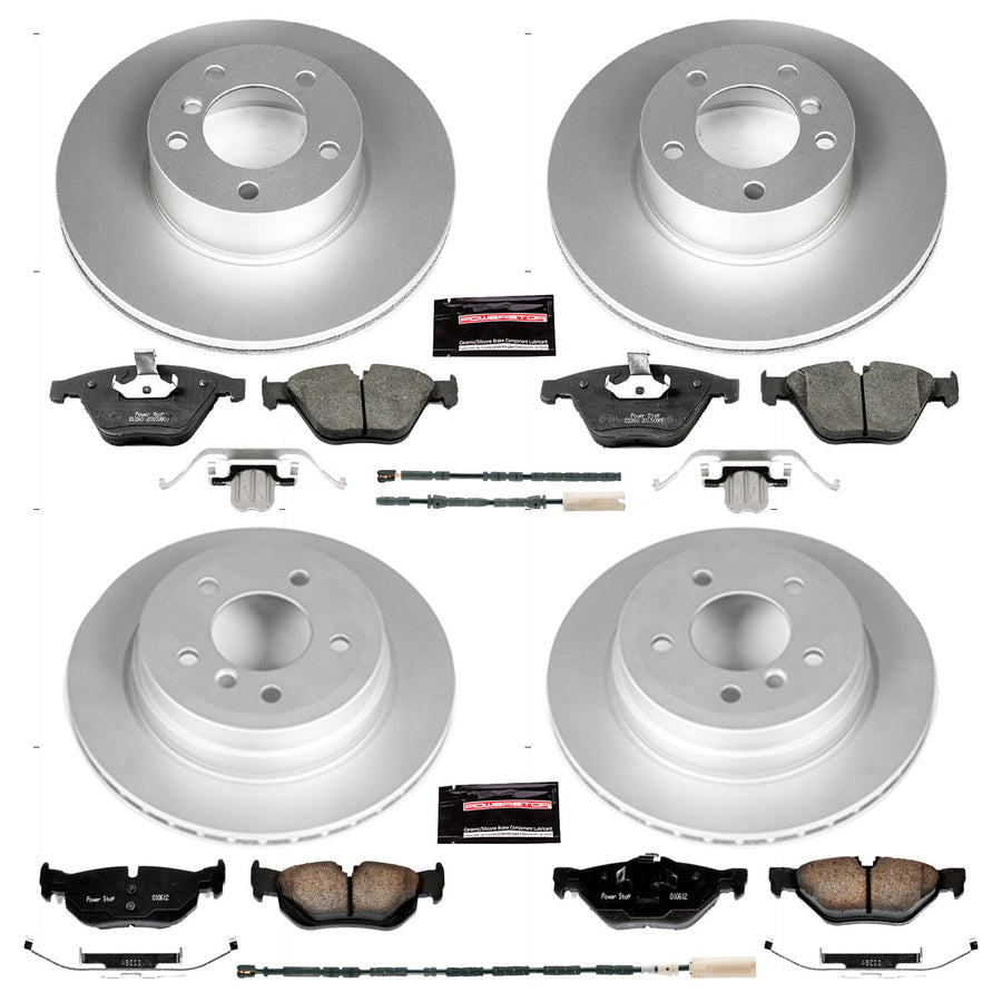 Power Stop Z23 Evolution Geomet Coated Brake Kit For BMW X1 Front and Rear 2013-2015 [Model Specific]