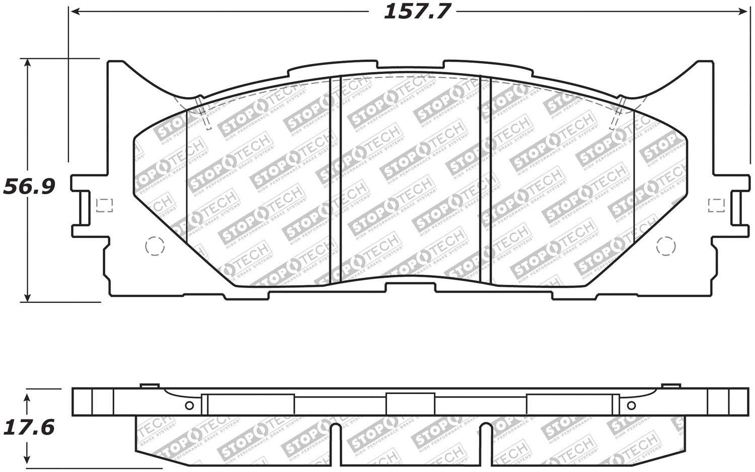 Brake Pads StopTech 305.12930 Street Select with Hardware
