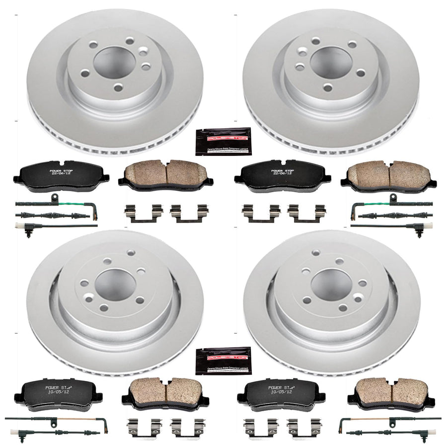 Power Stop Z23 Evolution Geomet Coated Brake Kit For Land Rover LR3 Front and Rear 2005-2009 [Model Specific]