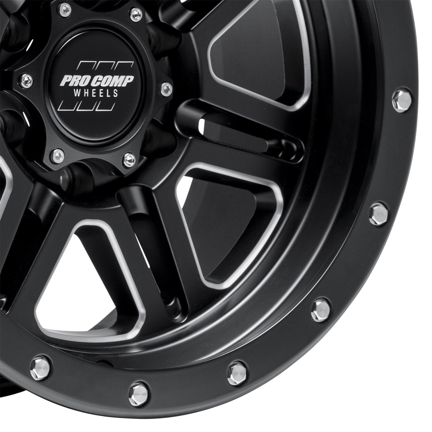 Apex Pro Comp Black Wheel with Painted (17 x 9. inches /6 x 5 inches, -6 inches Offset)