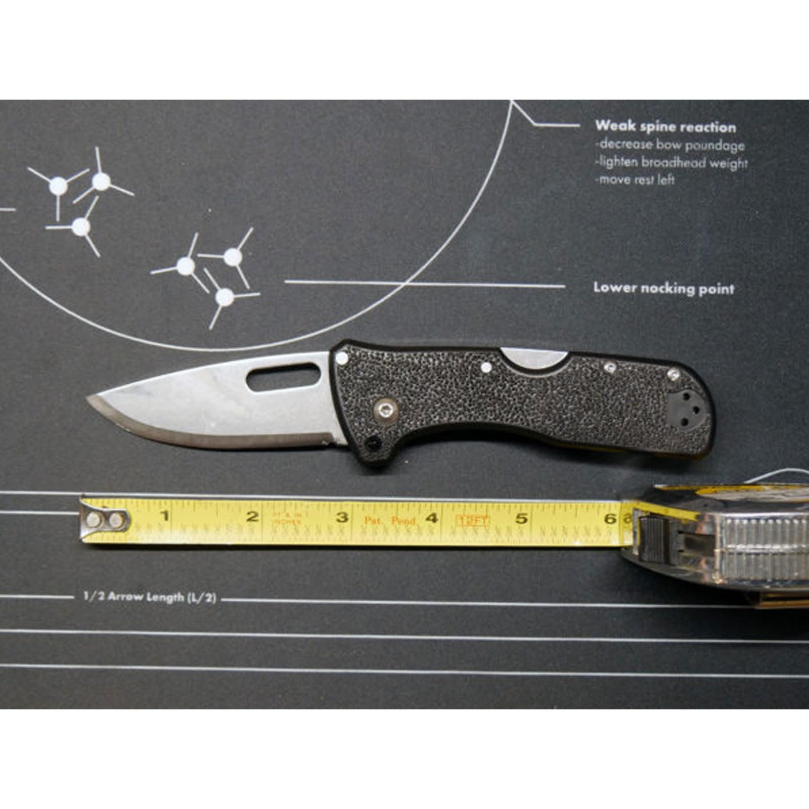 Cold Steel Durable Click N Cut Folder Hiking & Hunting Steel 5 Oz Compact 7" Long Folding Knife with Strong Lock & 2 Interchangeable Blades - Boxed Package