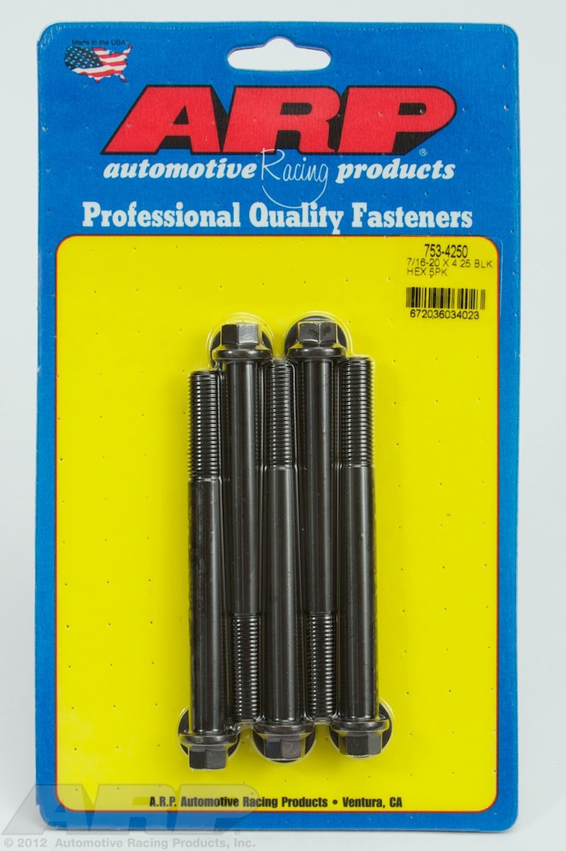Hex ARP (753-4250) Oxide Bolt, Black
