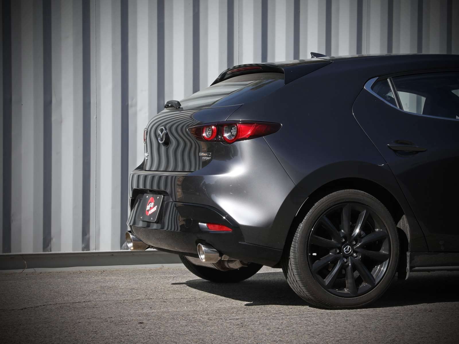 aFe Power 3 IN to 2-1/2 IN 304 Stainless Steel Takeda Axle-Back Exhaust w/Polished Tip Fit Mazda 3 19-22 L4-2.5L/2.5L (t) 49-37023-P