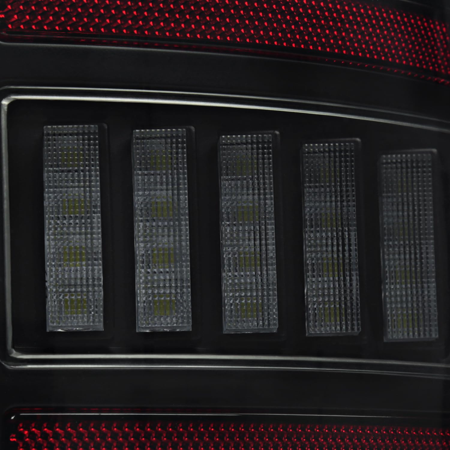 Black Smoke Tail Lights w/Red LED SPEC-D TUNING Compatible with 2007-2008 Dodge Ram 1500/2500 / 3500, Left + Right Pair Assembly