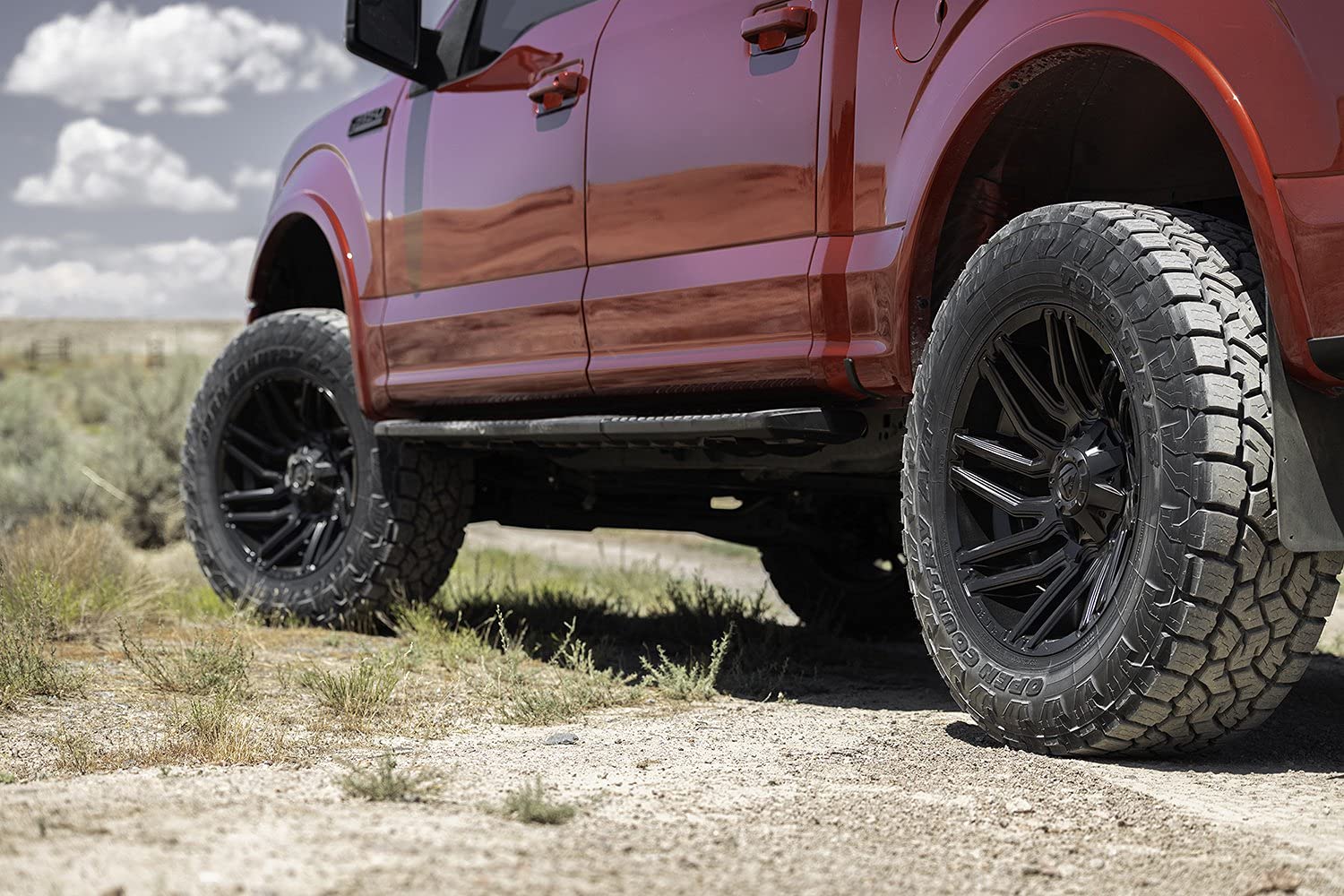 20x9 D775 TYPHOON, Bolt Pattern: 5x5.5/150, Offset: 1, MATTE BLACK, set of 1