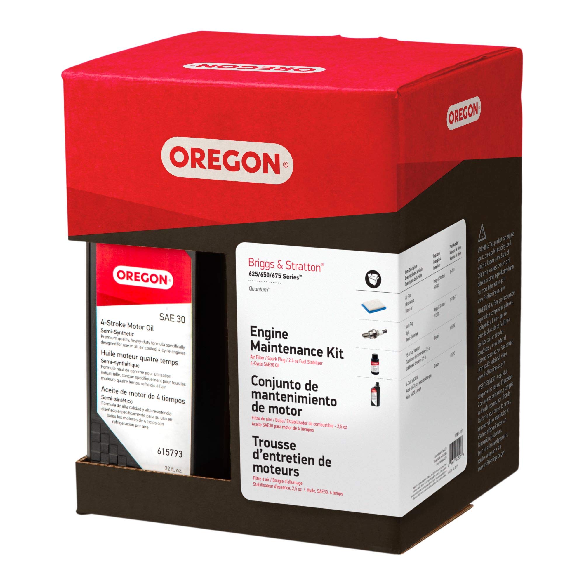 Oregon Lawn Mower Engine Maintenance Kit 01-109 for Briggs & Stratton 625 Series Engines
