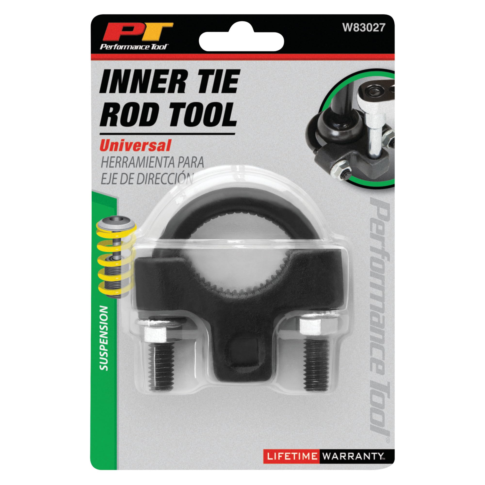 Universal Performance Tool W83027 3/8 Inch Low Profile Tool for Inner Tie Rod Removal and Installation