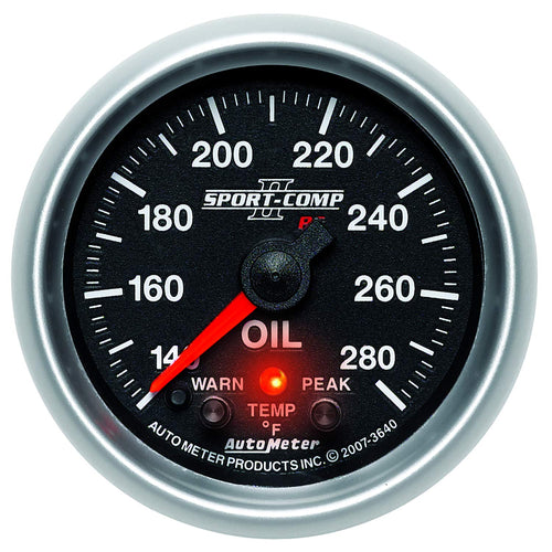 Auto Meter Sport-Comp 3640 PC Oil Temperature Gauge