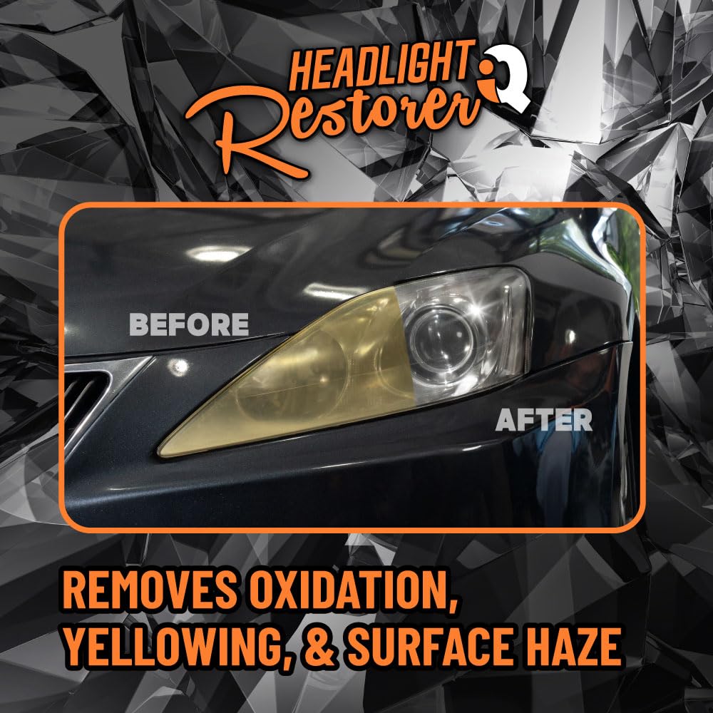 Headlight Restore and Protect Chemical Guys - Cleans, Restores Clarity, and Protects Headlights from Future Fading, Safe for Trucks, SUVs, Motorcycles, RVs & More - 16 oz