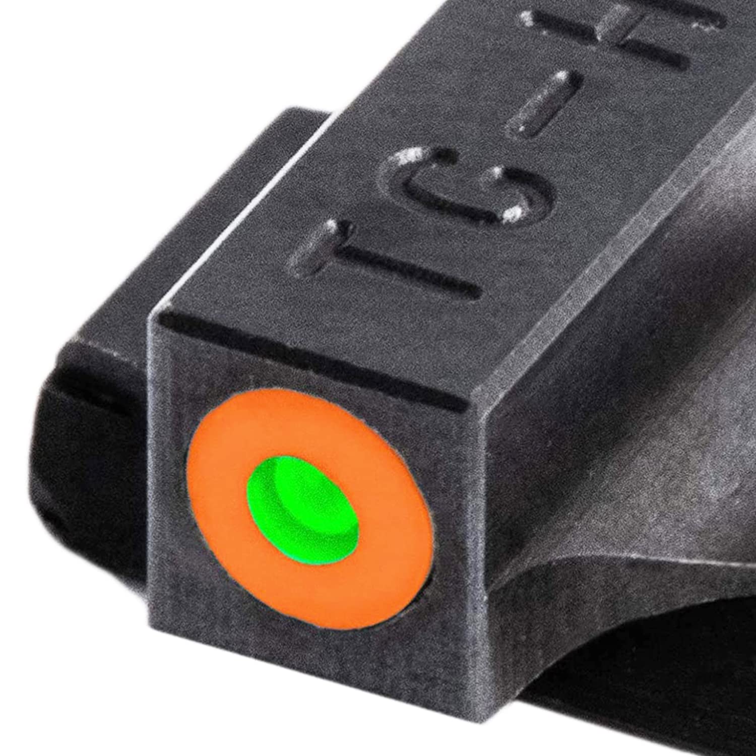 Tritium Pro TRUGLO Night Sights, Compatible with Smith & Wesson M&P Series | Glow-in-The-Dark Front & Rear Gun Sight Set with Orange Focus Lock Front Ring