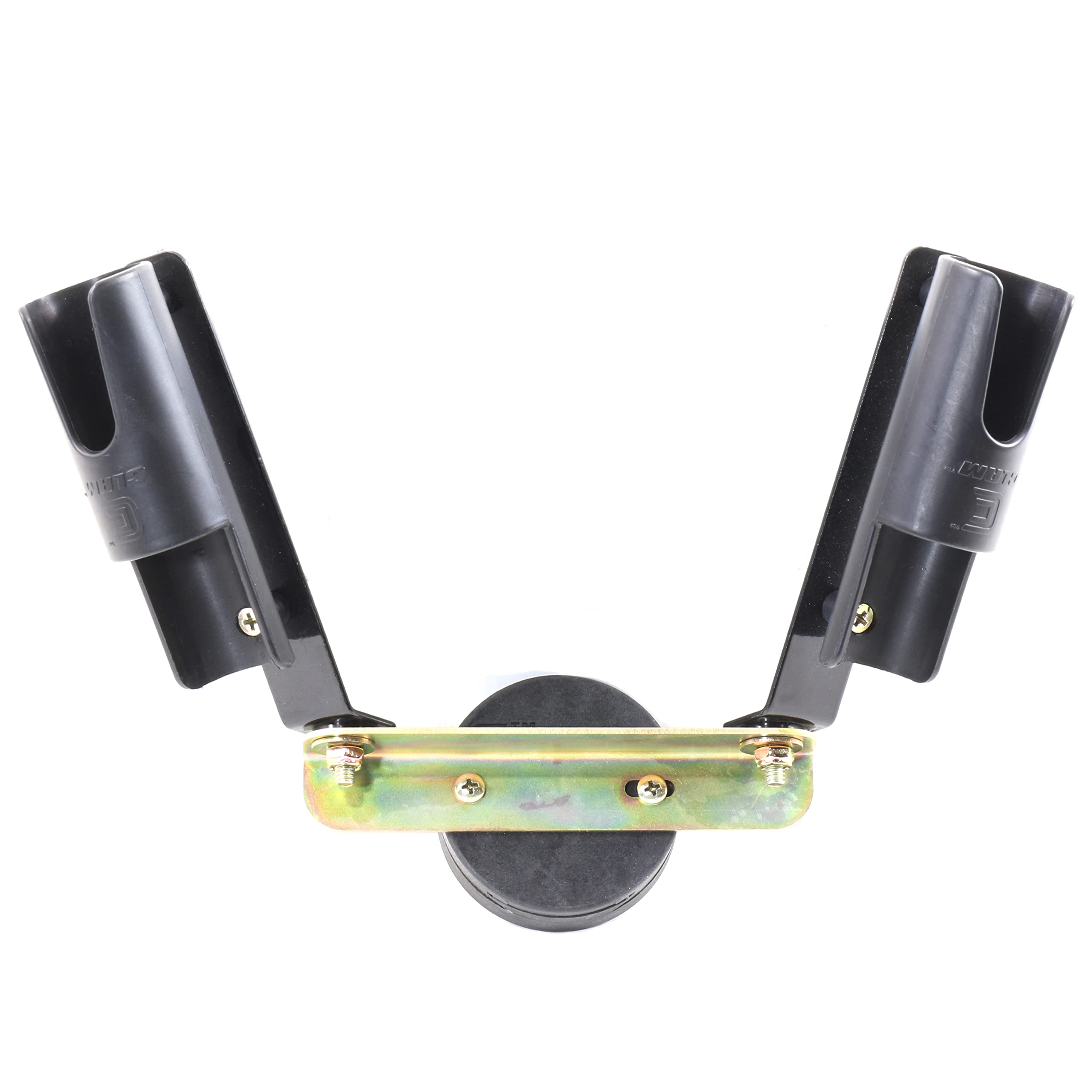 ClamLock Vertical 2-Rod Holder for Ice Fishing - Durable and Easy Installation Fits Most Hub Shelters Ice Fishing Accessory