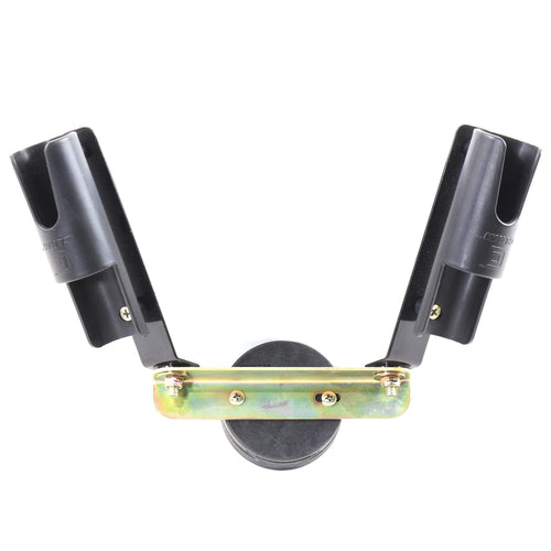 ClamLock Vertical 2-Rod Holder for Ice Fishing - Durable and Easy Installation Fits Most Hub Shelters Ice Fishing Accessory