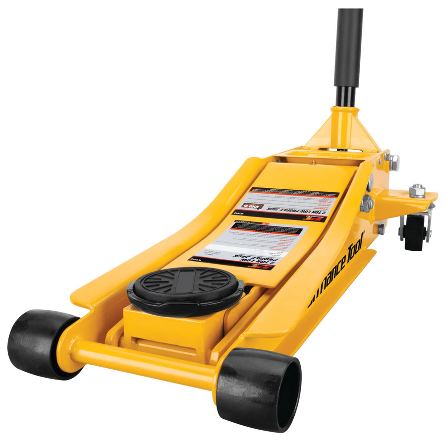 Low-Profile Performance Tool W1642 Professional Swiveling Floor Jack, 2-Ton Capacity, Lift Range 2-3/4-Inch to 20-Inch