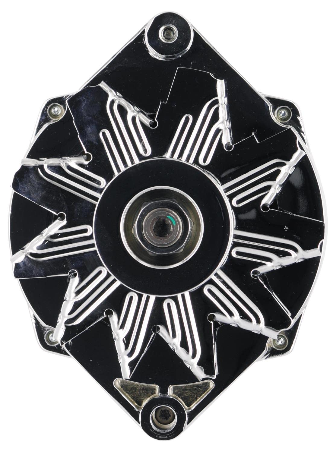 Alt Powermaster GM 12SI Chrome 100A 6 grv Pulley 1 or 3 Wire