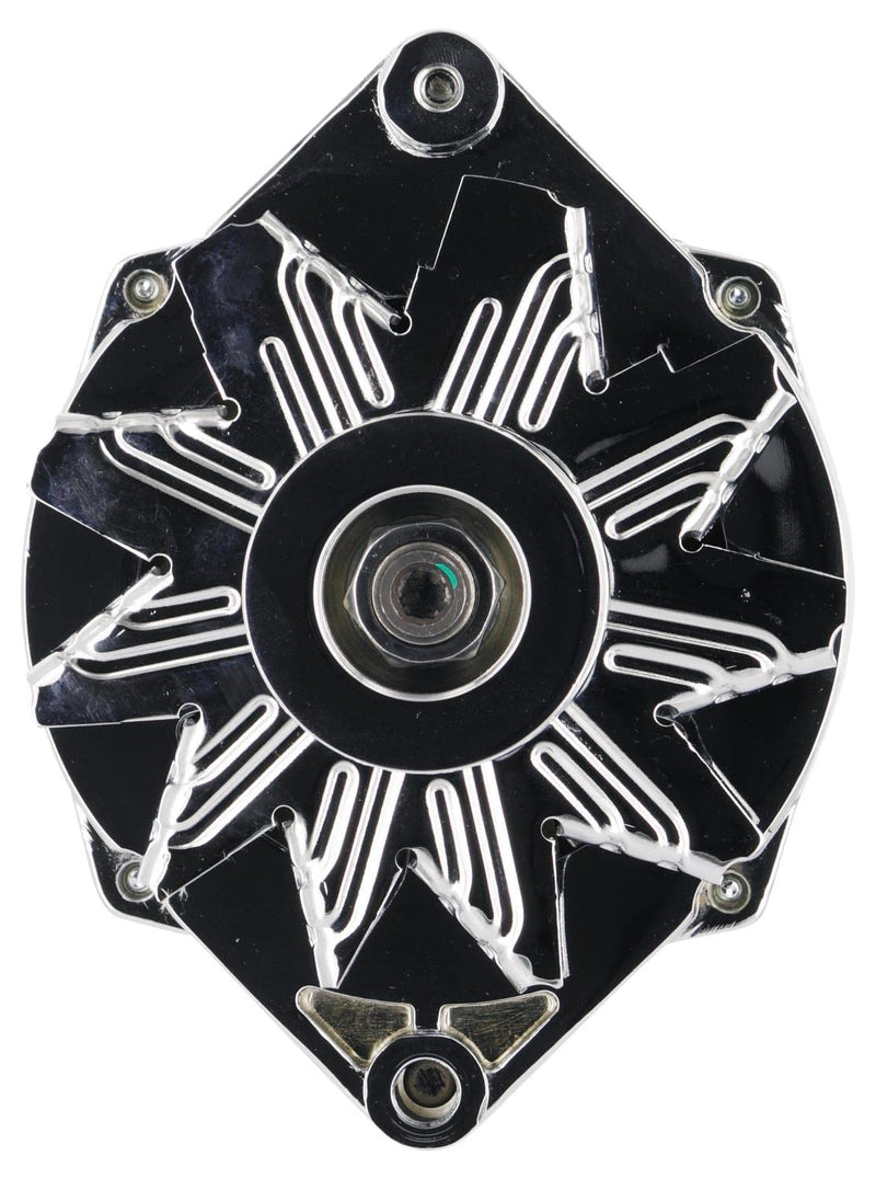 Alt Powermaster GM 12SI Chrome 100A 6 grv Pulley 1 or 3 Wire
