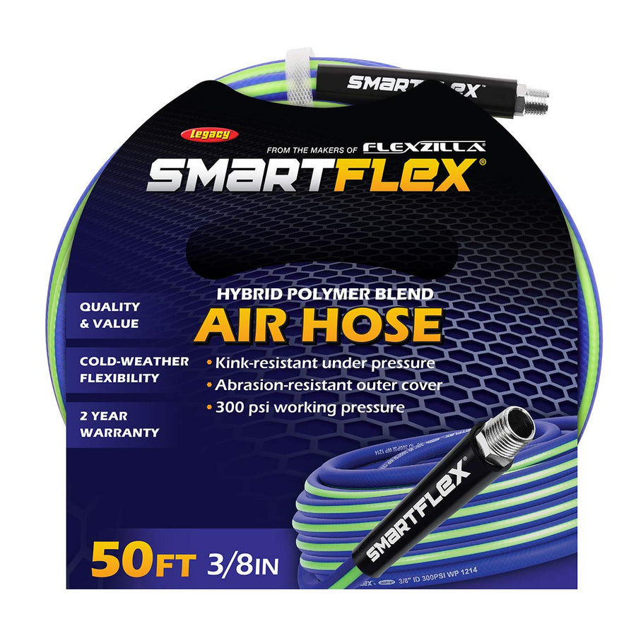 Air Hose SmartFlex, 3/8 in. x 50 ft., Hybrid, Blue - HSF3850BL2