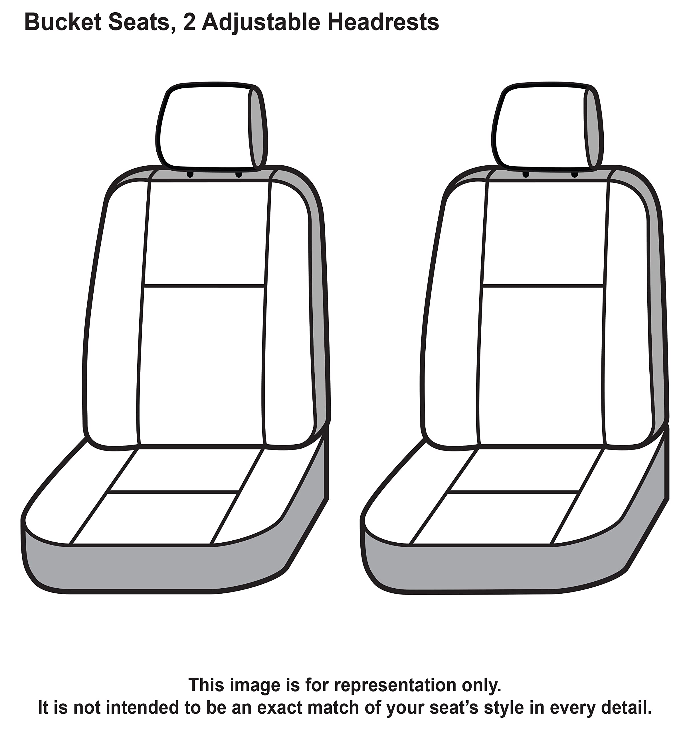 Covercraft Super Dux Carhartt SeatSaver Custom Seat Covers | SSC3454COBK | 1st Row Bucket Seats | Compatible with 2016-2021 Nissan Titan/Titan XD | Black