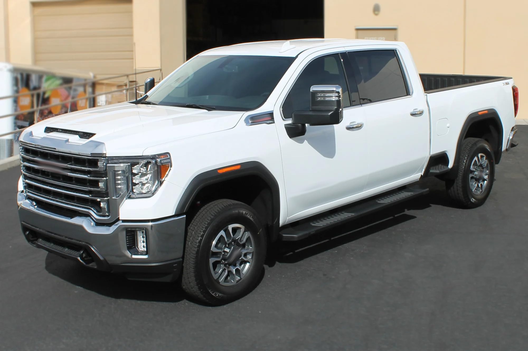 Raptor Series Running Boards 6in Steps OEM Style Black Aluminum Compatible with 19-23 Ranger SuperCab/Extended Cab