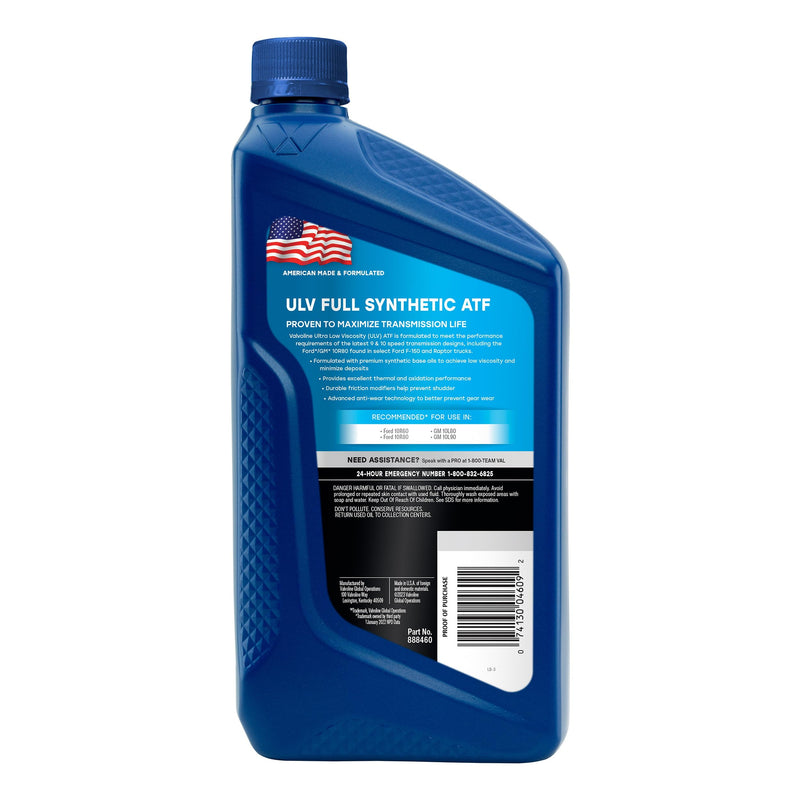 Transmission Fluid Valvoline ULV 1 Quart