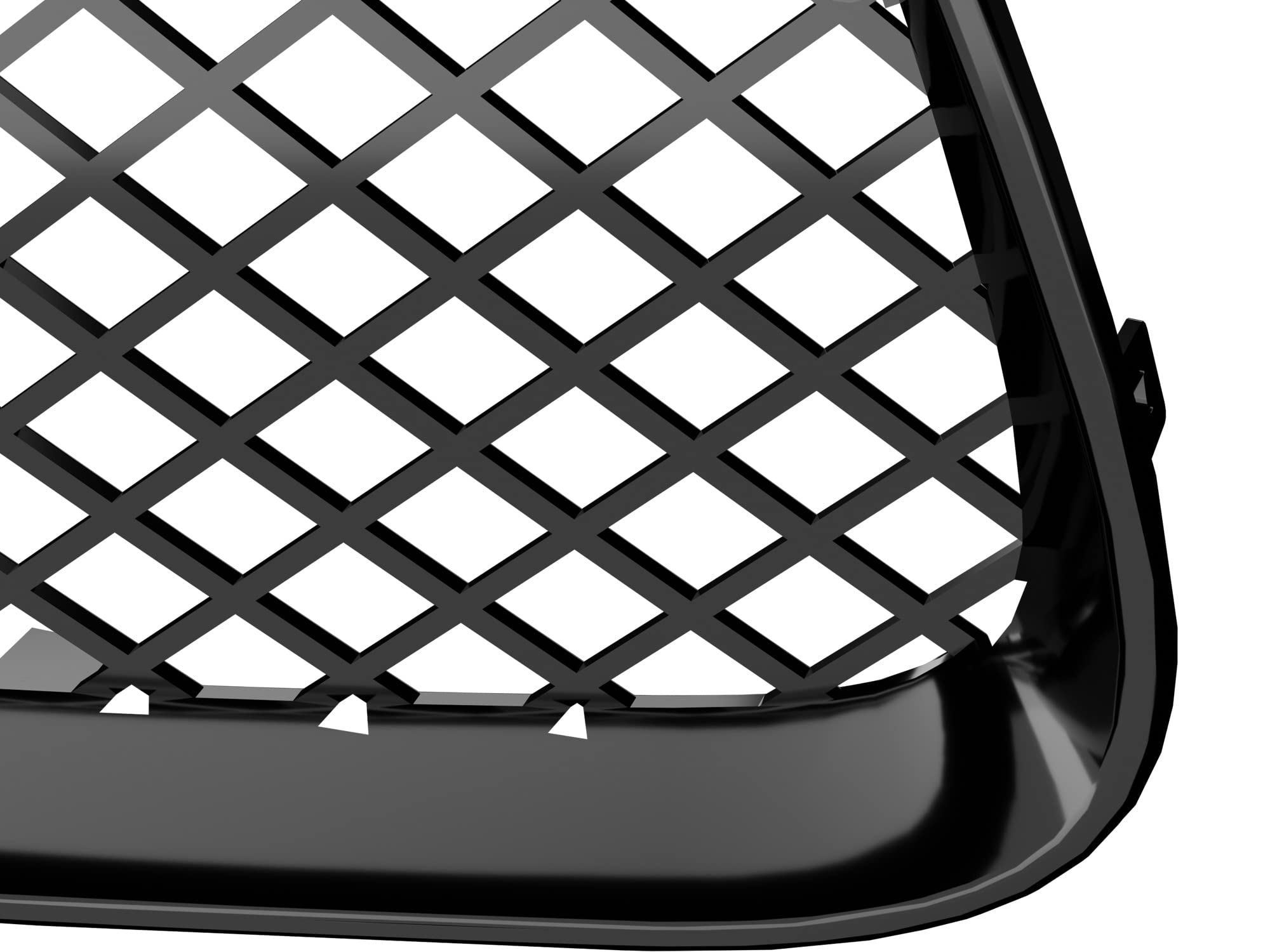 7147676 Armordillo USA Mesh Front Hood Grille - Gloss Black Fits 2011-2012 Dodge Charger