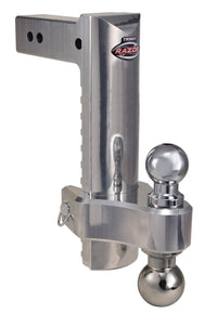 Trimax TRZ12ALHD Heavy Duty 12" Pin & Clip Aluminum Drop Hitch For 2-1/2" Receivers Includes Dual Balls, Silver