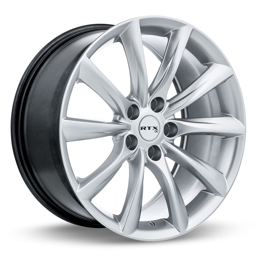 ALTO RTX Custom Wheel - 20x8.5, 35 Offset, 5x114.3 Bolt Pattern, 64.1mm Hub - Hyper Silver Rim