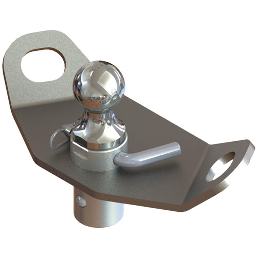 Gooseneck Ball PullRite 4437 with Plate, Gray