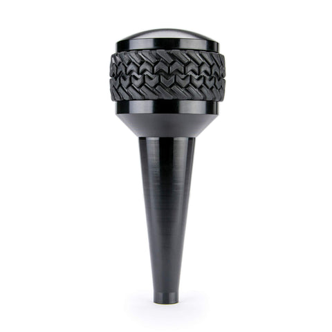Shift Knob DV8 Offroad Replacement for 2011-2018 Wrangler JK | Automatic Transmission | Billet Aluminum Construction | Rubber Tire Tread Grip