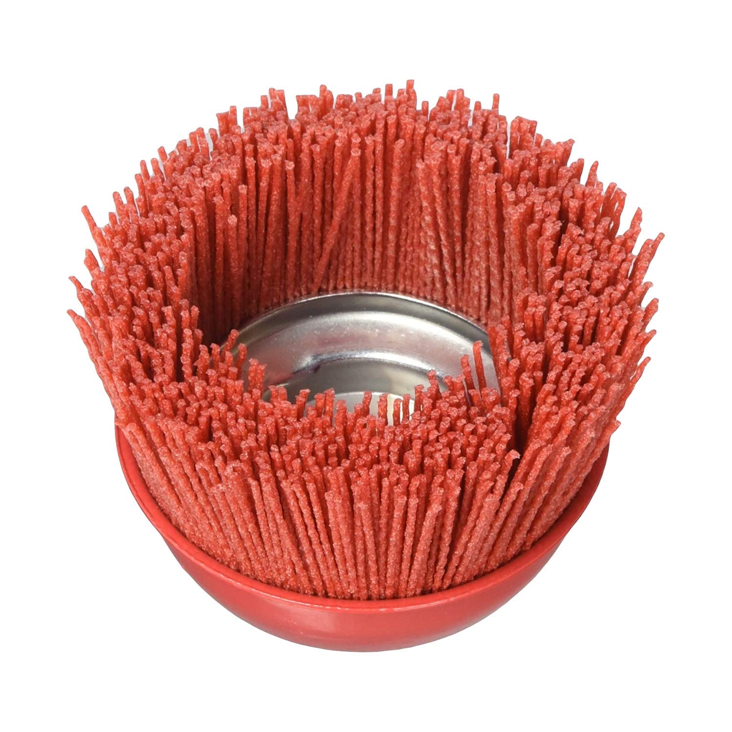 180 Grit Nylon Bristle Cup Brush - AL's Liner 4 Inch - Safe for Use on Metal, Wood, Aluminum and Plastic Surfaces (TOOR4)