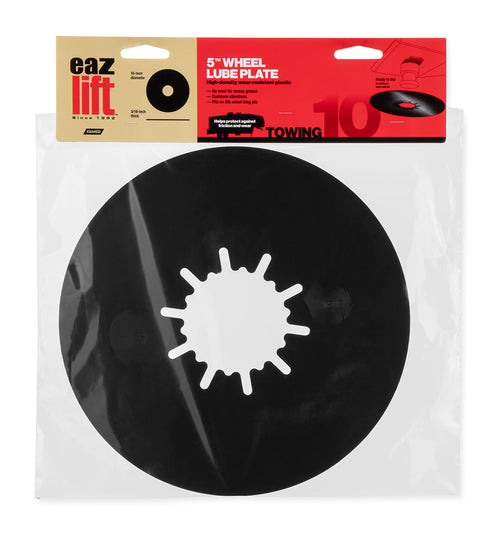 EAZ-Lift Camco 10” 5th Wheel Lube Plate/RV Camper - Features No Tool Installation & Protects against Friction and Wear - Crafted w/ Wear-Resistant Plastic (44668)