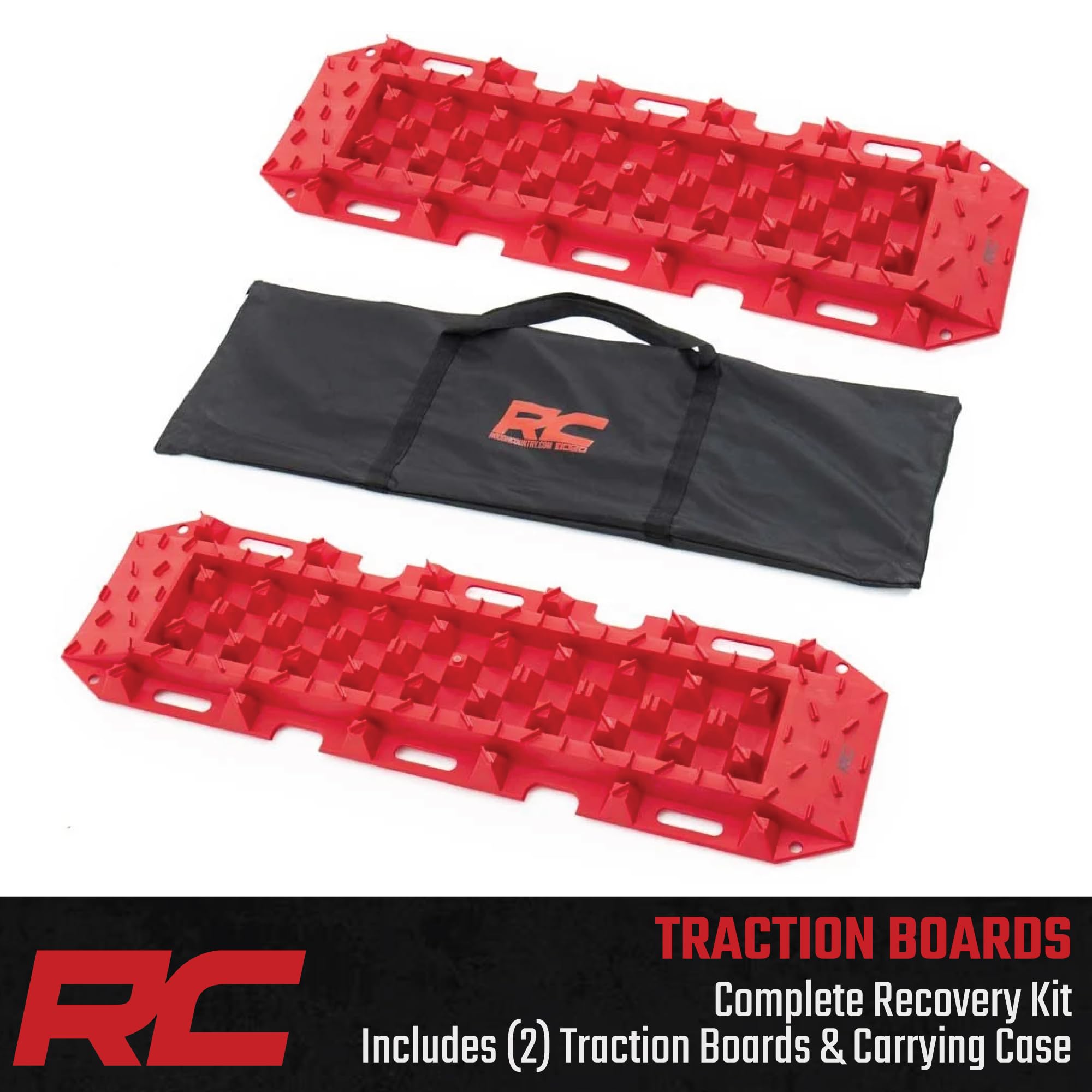 Deep Studded Rough Country Traction Boards | 45" Long x 13" Wide - 10590