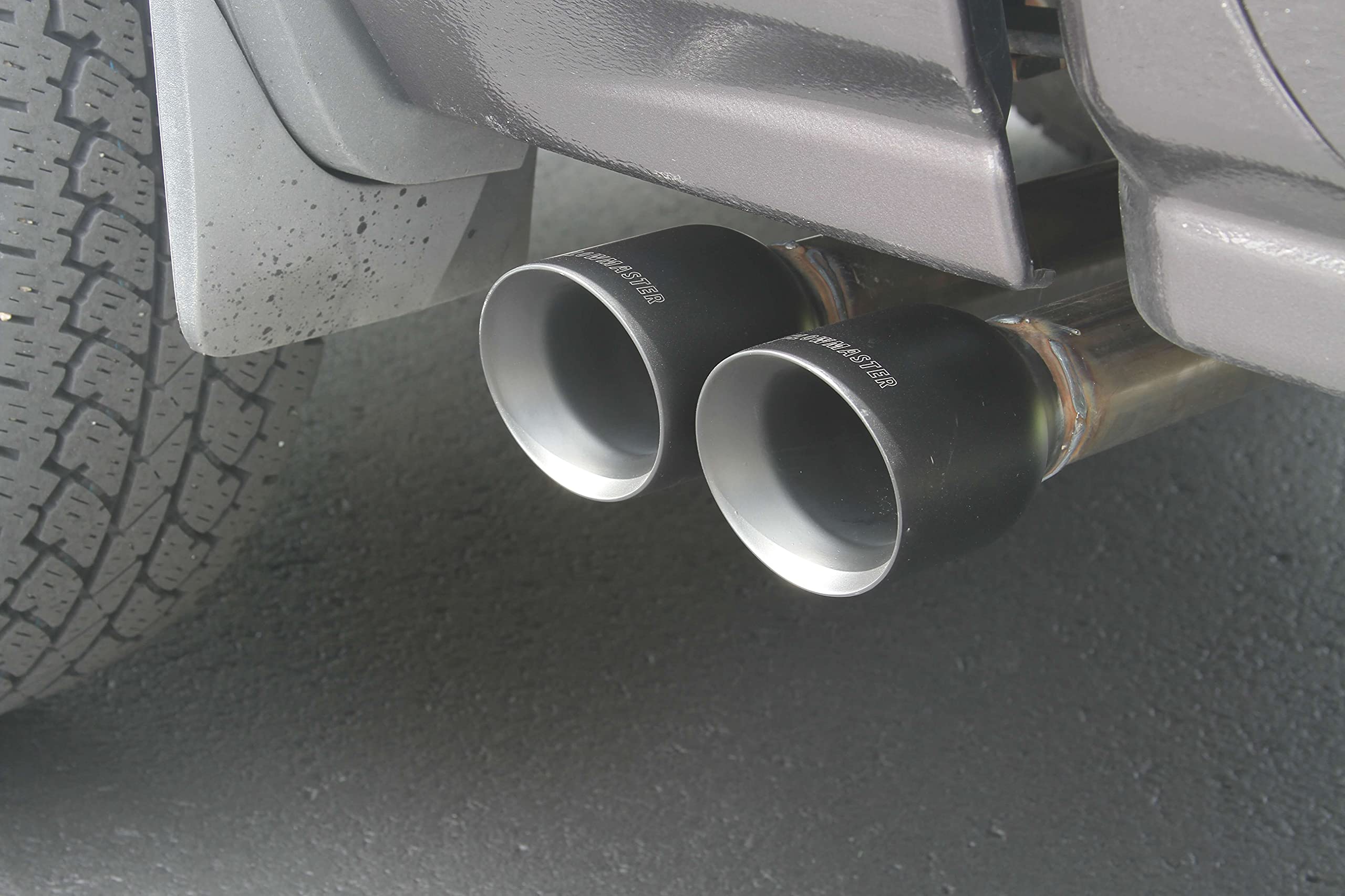 Flowmaster FlowFX 717787 Cat-Back Exhaust Kit Dual 2.5 Inch Stainless Steel 4 Inch Black Ceramic Tips Compatible with 2014-2019 Classic Body Chevy Silverado GMC Sierra 1500 Crew Double Cab 4.3L 5.3L