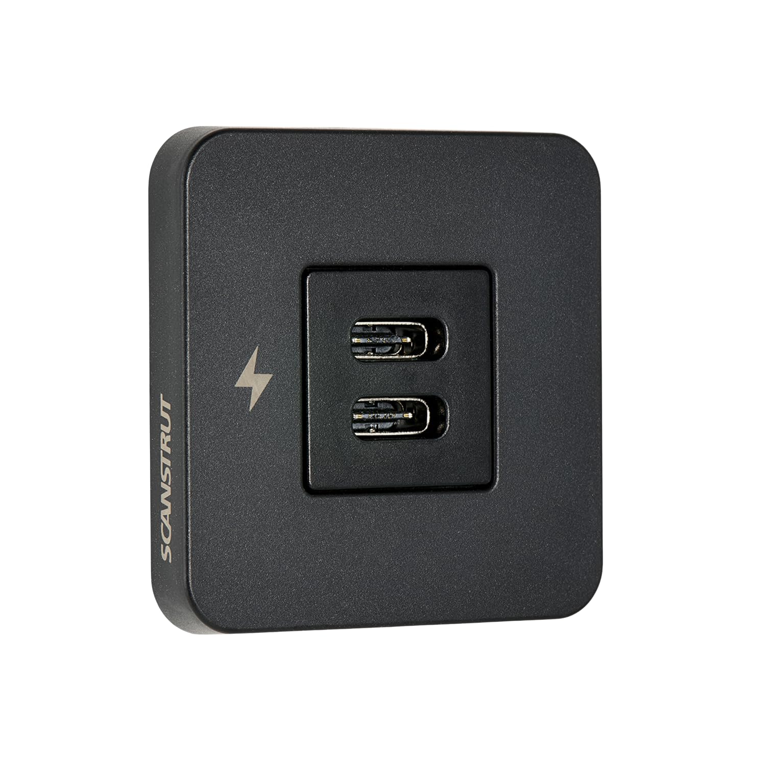Scanstrut Tile-Series SC-TILE-20 Dual USB-C Interior Charging Socket - Black Bezel