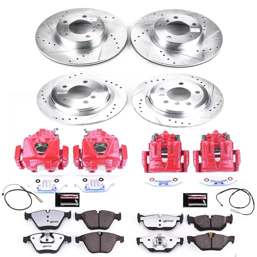 Power Stop Z26 KC7025-26 Front & Rear Street Warrior Brake Kit For BMW X1 2013-2015 [Model Specific]